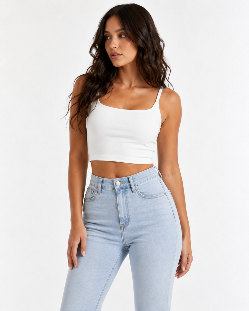 Sculpting High-Waist Flare Jeans