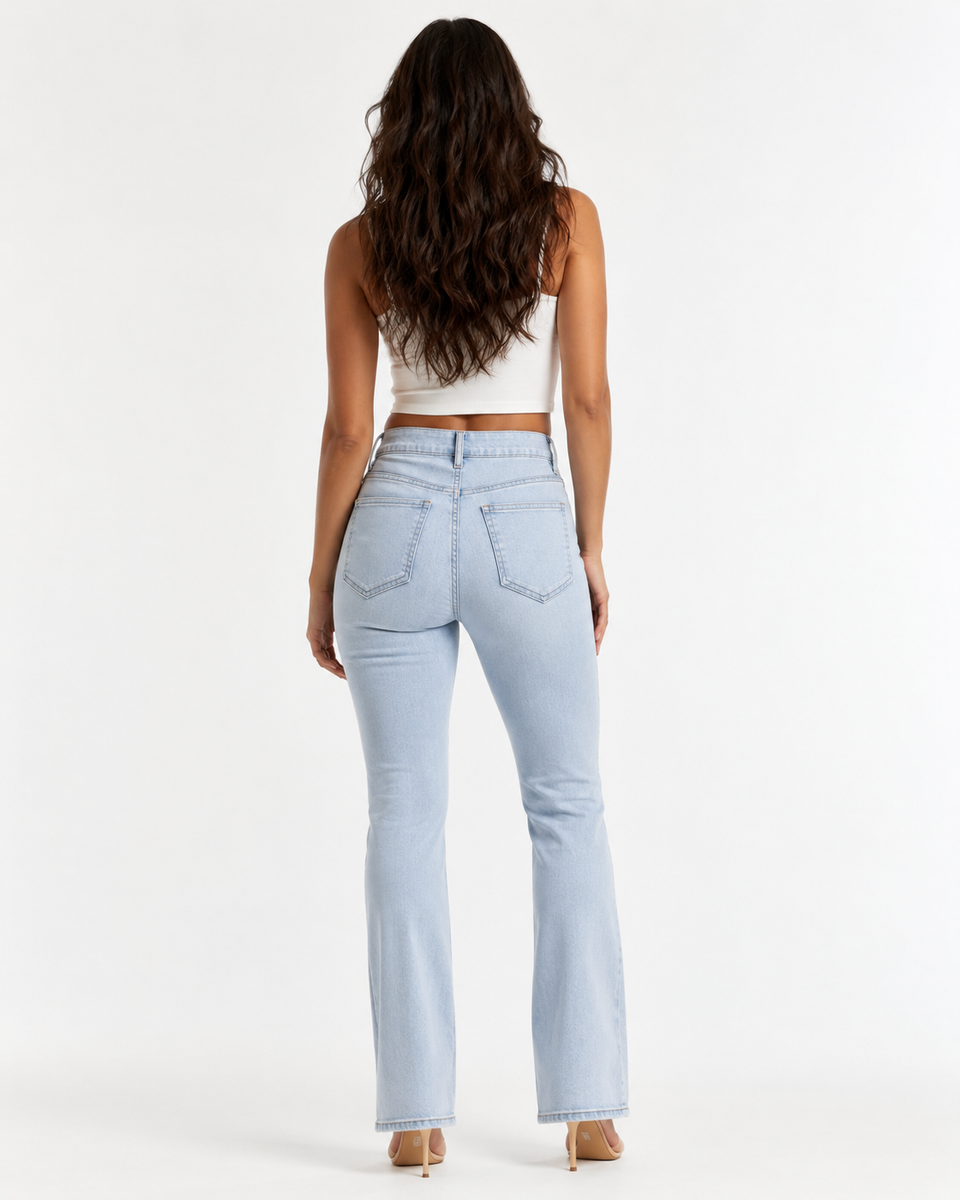 Sculpting High-Waist Flare Jeans