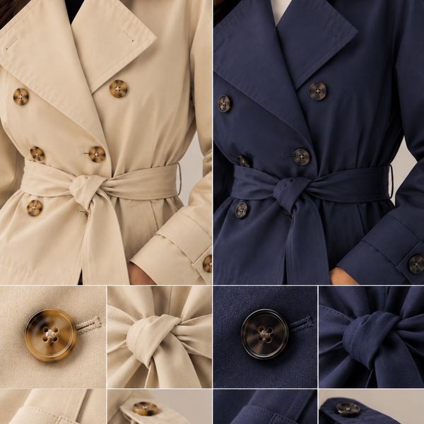 The Essential Cropped Trench Coat