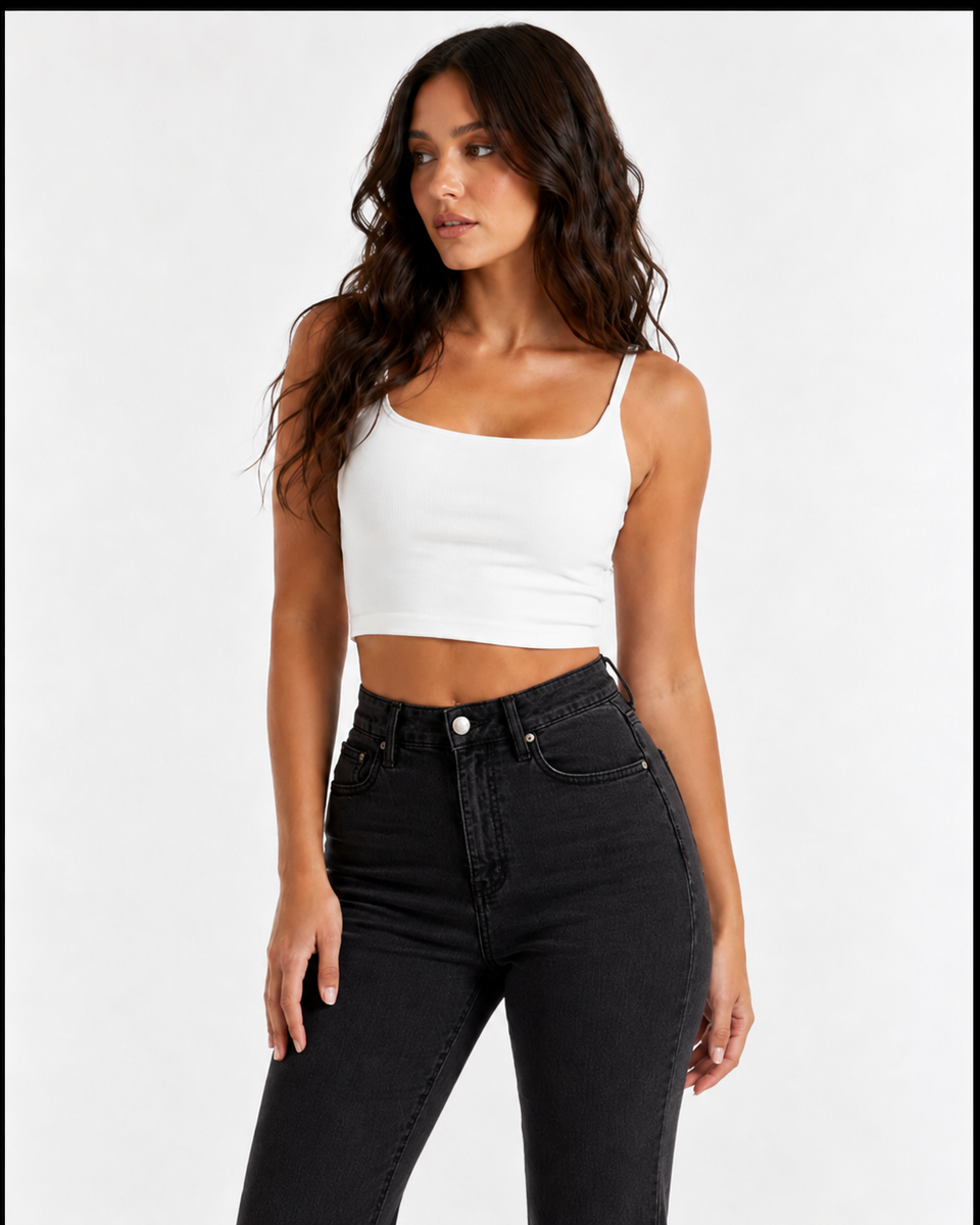 Sculpting High-Waist Flare Jeans
