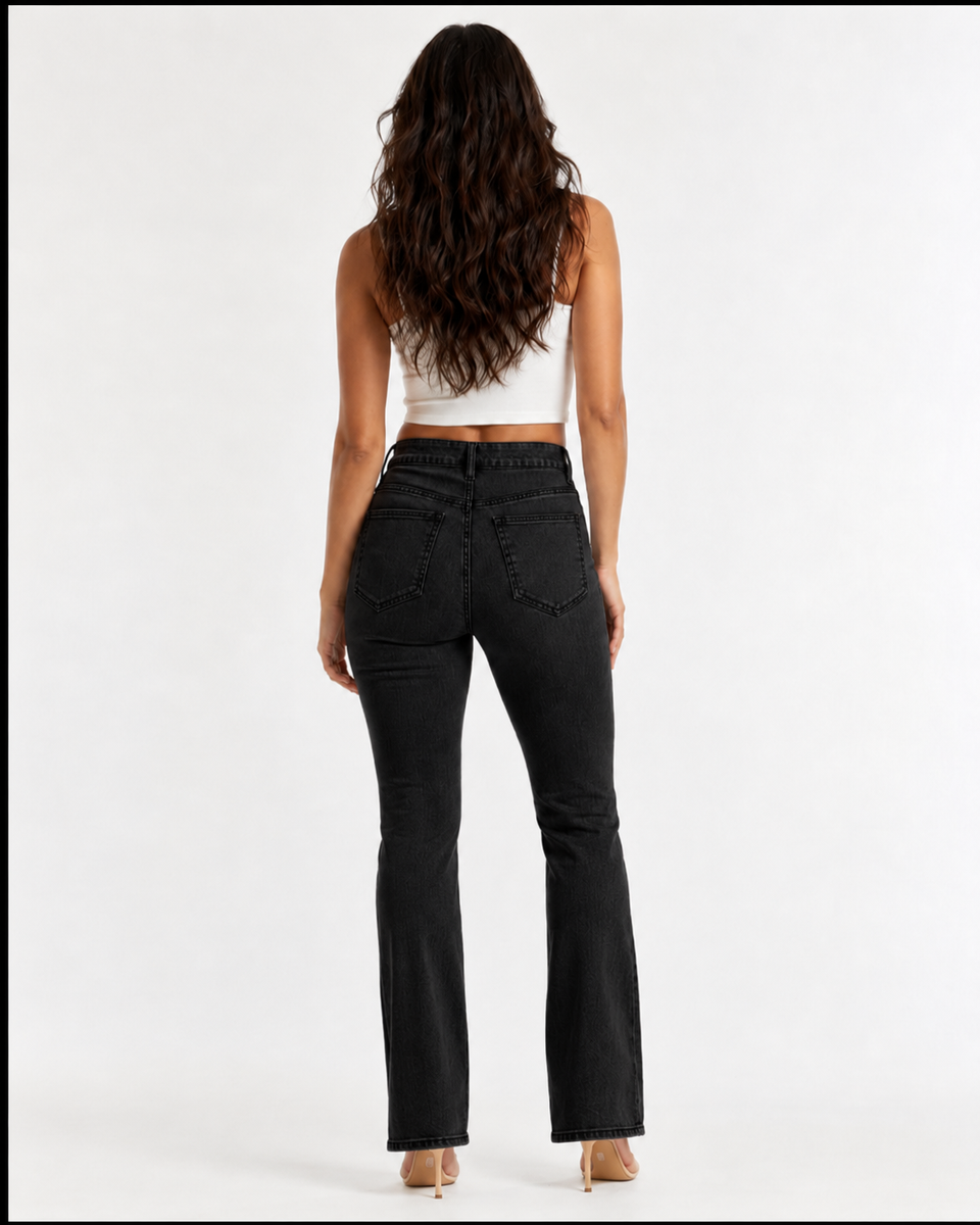 Sculpting High-Waist Flare Jeans
