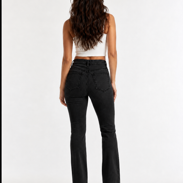 Sculpting High-Waist Flare Jeans