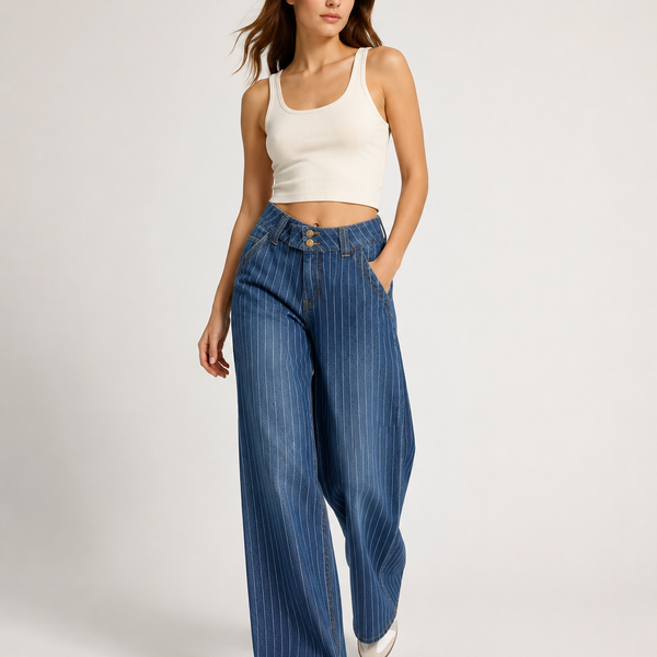 Tailored Wide-Leg Jeans