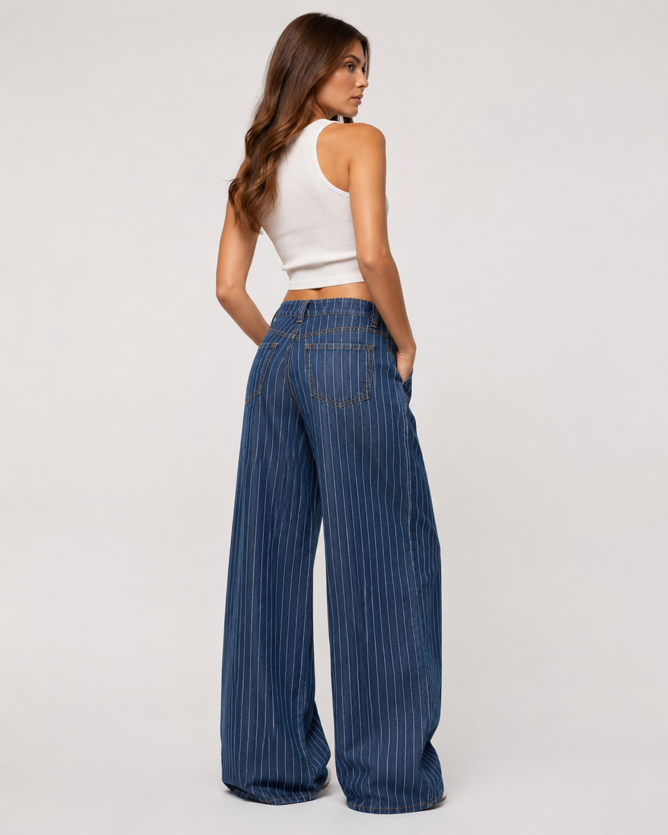 Tailored Wide-Leg Jeans