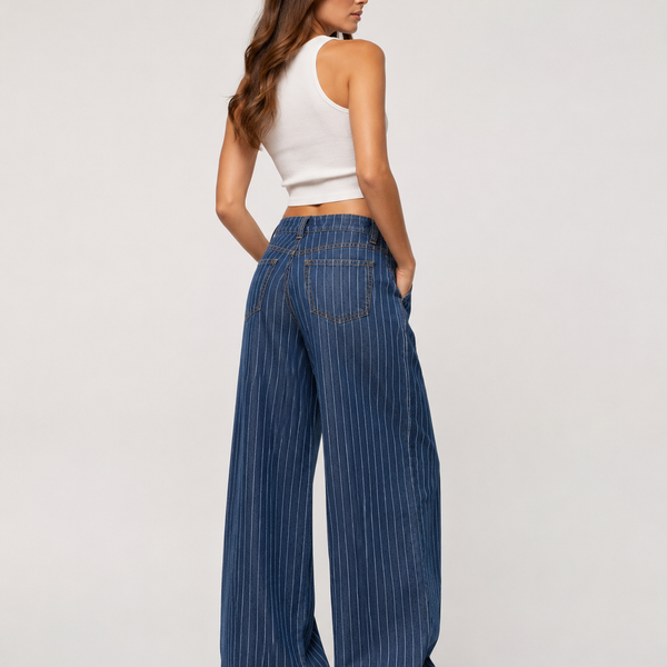 Tailored Wide-Leg Jeans