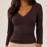 Sculpting V-Neck T-Shirt