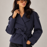 The Essential Cropped Trench Coat
